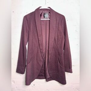 Dynamite Dusty Burgundy Open Front Cardigan Size M